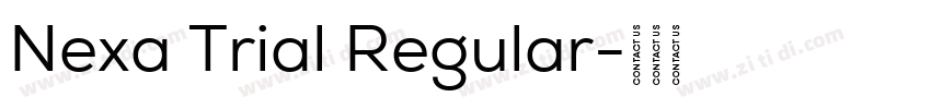 Nexa Trial Regular字体转换